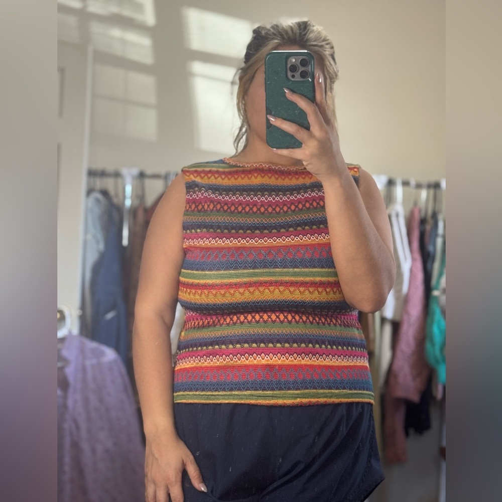 Colorful Knit Top